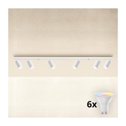 Brilagi - Lampă spot LED RGBW dimabilă SELE MODERN 6xGU10/6,5W/230V Wi-Fi albă