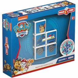 Set constructie magnetic magicube paw patrol chase politistul