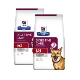 HILL'S Prescription Diet i/d Activ Biome Digestive Care Chicken Dog pentru caini cu sistem digestiv sensibil 24 kg (2x12 kg)