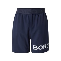 BJÖRN BORG Pantaloni sport albastru închis / alb
