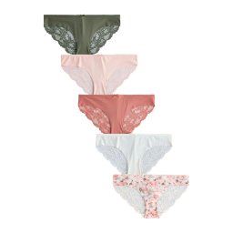 Next Slip oliv / portocaliu somon / rosé / roz pudră / alb