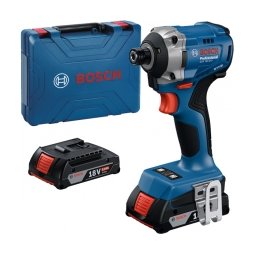 Bosch - GDR 18V-215 - Masina de insurubat cu impact cu 2 acumulatori si incarcator, Li-Ion, 18 V, 2 Ah, 215 Nm, M6-M16, valiza plastic