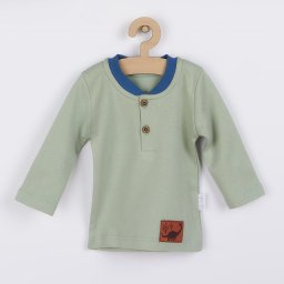Baby cotton T-shirt Nicol Ivo green, size 68 (4-6m)
