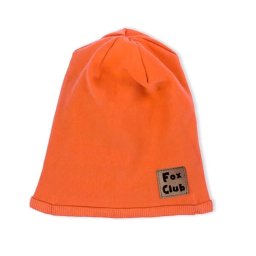 Baby cotton cap Nicol Fox Club orange, size 68/74