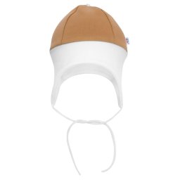 Baby cap New Baby The Best brown, size 68 (4-6m)