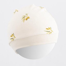 New Baby Organic Cotton Baby Hat Olives