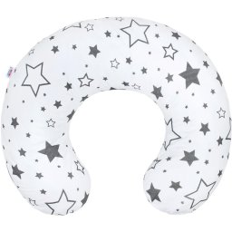 Nursing pillow New Baby stars grey