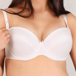 Semi-reinforced nursing bra New Baby Eva white, size 75E