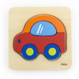Wooden puzzle for kids Viga Car
