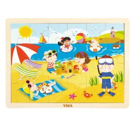 Children's wooden puzzle Viga Summer