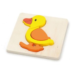 Wooden puzzle for kids Viga Duck