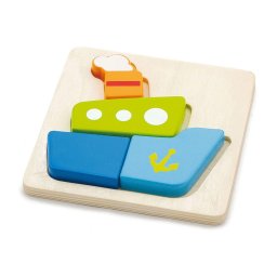 Wooden puzzle for kids Viga Boat