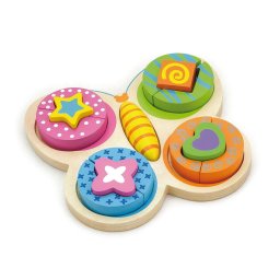 Wooden puzzle Viga Butterfly