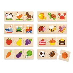Wooden logic puzzle Viga 24pcs