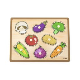 Wooden insertion puzzle vegetables Viga