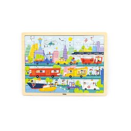 Wooden puzzle 48 pieces Viga Transport