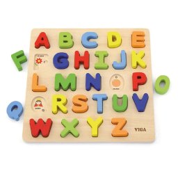 Viga Alphabet wooden jigsaw