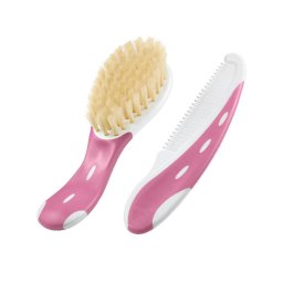 Hair brush and comb Nuk pink