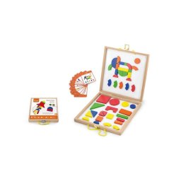 Wooden case with magnetic blocks for children Viga