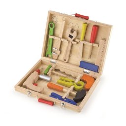 Wooden tools in Viga case