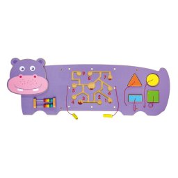Wooden sensory manipulation board Viga hippo