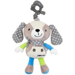 Baby Mix Plush Toy with Toy Machine and Clip Baby Mix Dog Beige