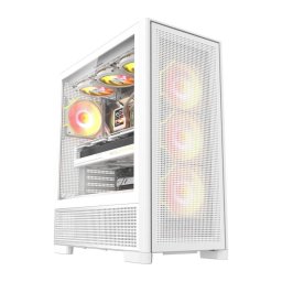 Carcasa Carcasa pentru computer DarkFlash AIRNOVA (alba) + 3 ventilatoare