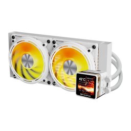 DE240, 2 ventilatoare de 120 mm, Alb