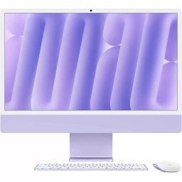 Sistem All-In-One Apple iMac 2024, 24", Retina 4.5K, Apple M4, 8-core CPU, 8-core GPU, RAM 16GB, SSD 512GB, Tastatura INT, Mac OS Sequoia, Purple