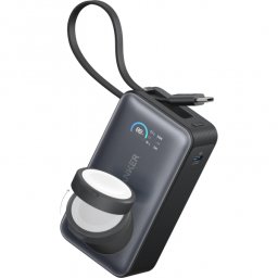 Baterie Externa Wireless Anker MagGo, 10000mAh, 35W, PD + QI, 1 x QI - 2 x USB-C, Neagra A1657H11