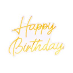 Atmosphera - Decorațiune neon LED de perete HAPPY BIRTHDAY LED/5V