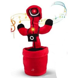 UB Jucarie interactiva tip cactus model Squid Game cu LED-uri Dansator Vorbitor Imita ROSU