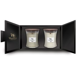 WoodWick Lumanare Set cadou ( Fireside, Linen ) Unisex 275.0g