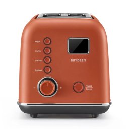 BUYDEEM DT730E-KR/EU Retro prăjitor de pâine 700W 2 felii roșu