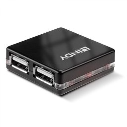 HUB USB Lindy Mini 4 Port USB 2.0 LY-42742 (timbru verde 0.18 lei)