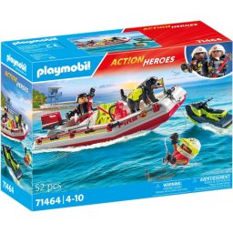 Playmobil Act!on Heroes PM71464 - Barca de salvare cu scuter acvatic (#71464)