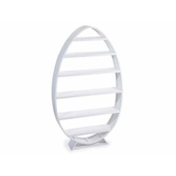 Raft decor Ou lemn alb 70 x 15 x 122,5 H