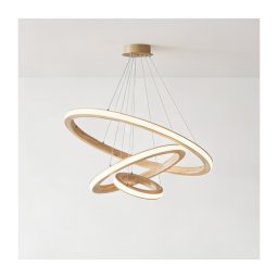 BRILAGI - Lustră LED suspendată UMEA WOOD, 45W/230V, Ø 60 cm, lemn