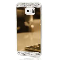 Husa Samsung Galaxy S5 Silicon Luxury Mirror Auriu