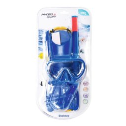 Set de scufundare pentru copii bestway cu masca de scufundari, tub de respiratie si labe de inot, albastru