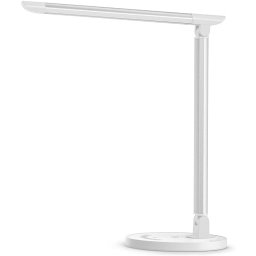 Lampa de birou LED TaoTronics TT DL13 control Touch, 5 moduri, Protectie Ochi - Silver - White
