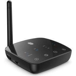 Adaptor Bluetooth Transmitator si Receptor Audio TaoTronics TT-BA014, Bluetooth 5.0, Cablu Optic Jack 3.5mm, conectare 2 casti, aptX HD, 50m