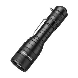 Lanterna LED SupFire F5 cu Zoom, 10W, 1100 lm, 5 moduri, rezistenta la apa, incarcare USB, Negru