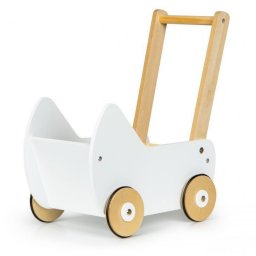 Carucior pentru papusi din lemn Ecotoys ESC-W-0173