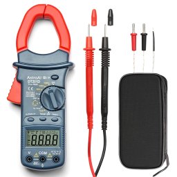 Cleste ampermetric digital AstroAI DT201D, TRMS 6000 Counts, Auto-ranging, Tensiune, Curent AC DC, rezistenta, capacitatea, frecventa, continuitate, Test dioda, Temperatura