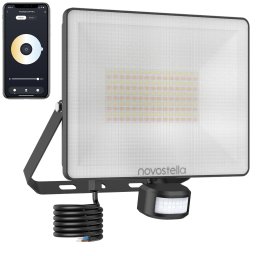 Proiector LED Smart cu senzor de miscare Novostella 60W, 6000lm, Wifi, 150 Leduri, Dimabil, IP65