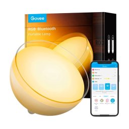 Lampa portabila LED Smart Govee H6058 Ambient RGBWW, Bluetooth Wireless, 350lm, lumina alba color