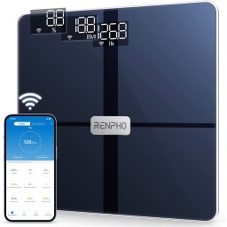 Cantar de baie Smart Renpho WBE28, Wifi, BT, Maxim 180Kg, 13 masuratori, BMI, Compatibil Samsung Health, Apple Health, Google Fit and Fitbit