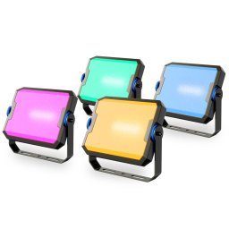 Set 4 proiectoare Govee Ground Lights 2 H8057 RGBICWW LED, Alexa, Google ,Matter, 24W,1000lm, Sincronizare muzica, Exterior, IP66