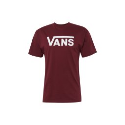 VANS Tricou 'Classic' roșu merlot / alb